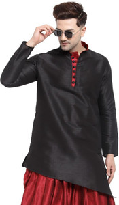 Sydney Heights Men Solid Asymmetric Kurta