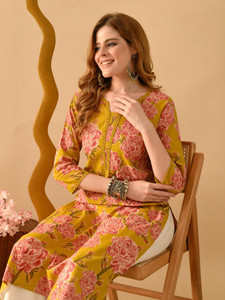 PHYSIL Women Printed Straight Kurta