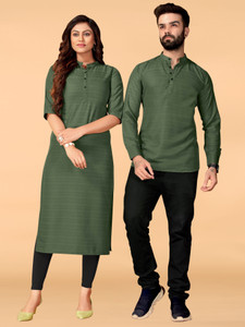 Harekrishna creation Women Striped A-line Kurta