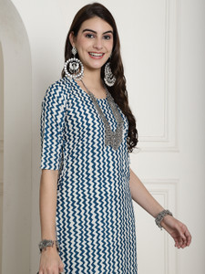 1 Stop Fashion Women Printed Straight Kurta