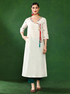 Jaipur Kurti Women Solid A-line Kurta
