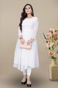 Lakshya Fashion Mart Women Solid Flared Kurta