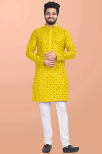 shreeram Men Embroidered Straight Kurta