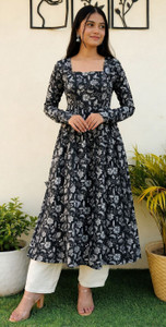unity luxure Women Floral Print A-line Kurta - Image 6