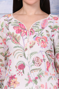 W Women Floral Print Straight Kurta