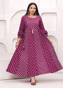 LABULY Women Printed Anarkali Kurta