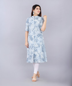 MintMarie Women Printed Frontslit Kurta