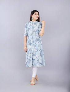 MintMarie Women Printed Frontslit Kurta