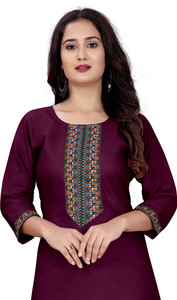 dhanshree tex Women Embroidered A-line Kurta