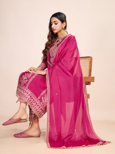 Aksharam Women Embroidered A-line Kurta