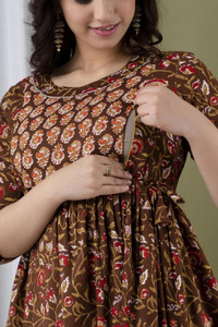 Silakiva Women Printed Anarkali Kurta