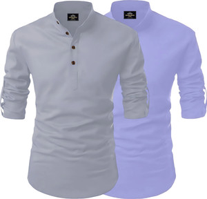 Fashion Marts Men Solid Straight Kurta