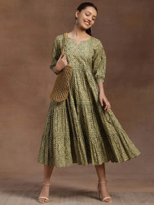 LIBAS Women Printed A-line Kurta