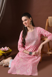 Deepyog Women Printed Straight Kurta