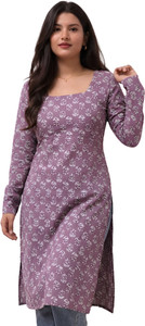 SM Collections Women Printed Straight Kurta