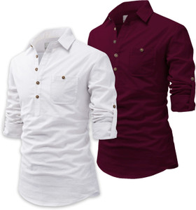Univibe Men Solid Pathani Kurta