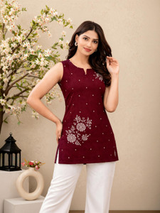 BARBARIK COLLECTION Women Embroidered Straight Kurta