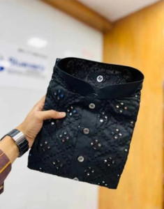 Simran Creation Men Embroidered Straight Kurta