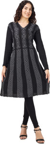 DIMSYCOLLECTION Women Self Design A-line Kurta