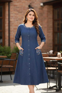 sthreevsatra Women Embroidered A-line Kurta