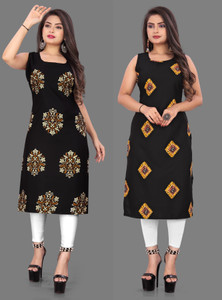 tanvi creation Women Floral Print Straight Kurta