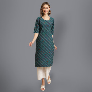1 Stop Fashion Women Printed Straight Kurta