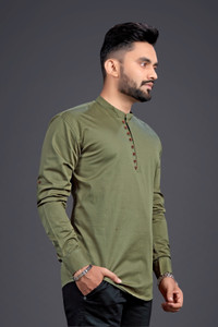 Nofilter Men Solid Straight Kurta