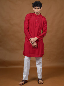 Varbandhan Men Solid Straight Kurta