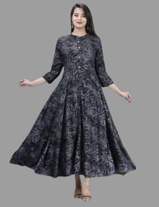 aachhoo Women Printed Flared Kurta