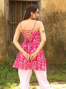 KARN KAWACH Women Printed Straight Kurta