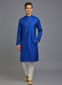 Tibra Collection Men Solid Straight Kurta