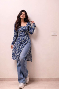 Valveera Women Printed Straight Kurta