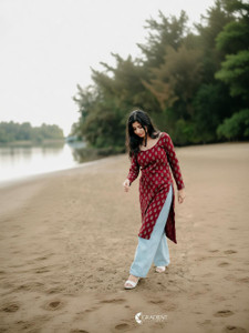 JADHAM Women Printed Straight Kurta