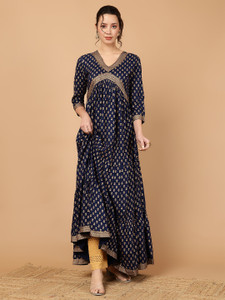 Women Click Women Printed Flared Kurta