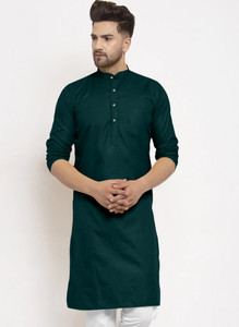 Kaashi Couture Men Solid A-line Kurta