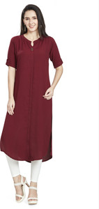 Nioni Women Solid Straight Kurta