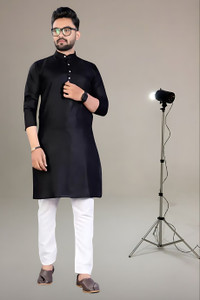 LYPLO Men Kurta Pyjama Set