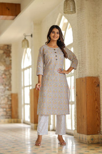 KIDPORIUM Women Printed Straight Kurta