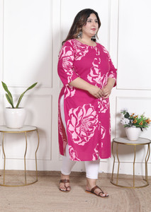 akritik Women Printed Straight Kurta