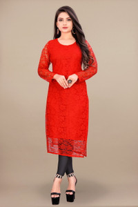 Shree Guru Fashion Mart Women Embroidered Straight Kurta