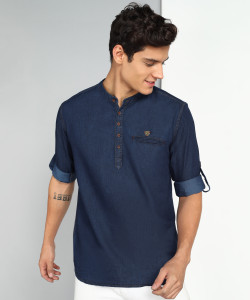 KUONS AVENUE Men Solid Straight Kurta