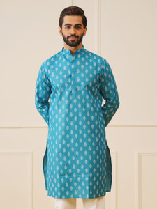 Jompers Men Printed Straight Kurta