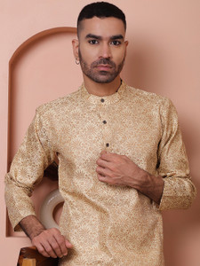 ANOUK Men Woven Design Straight Kurta