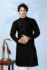 SR Fashion Men Printed Straight Kurta