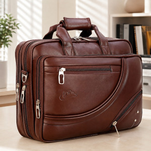 Leather World 16 inch Expandable Laptop Messenger Bag