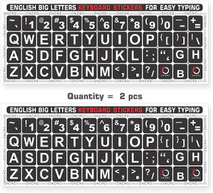 ONCRO Language Typing font English keyboard sticker for laptop alphabets stickers keyboard sticker Laptop Skin Compatible for 15 inch
