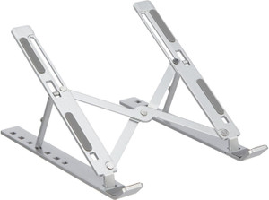 ज़िराक Tabletop Laptop Stand, 7 angle Ergonomic Adjustable & Ventilated Riser Holder Iron Desk Stand रोटेटेबल लैपटॉप स्टैंड विद अडजस्टेबल हाईट कंपेटिबल विदUniversal लैपटॉप स्टैंड