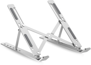 ZIRAK Laptop Stand | 7 Angles Adjustable , Anti Slip Pads & Compatible with Laptops Iron Desk Stand Rotatable Laptop Stand with Adjustable Height Compatible with Universal Laptops