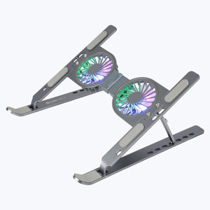 ZEBRONICS ZEB-NS6000 Laptop Stand Iron Desk Stand Laptop Stand with Adjustable Height Compatible with 40 - 44cm Laptops