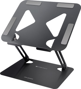 ZEBRONICS Zeb-NS3000 Steel Desk Stand Laptop Stand with Adjustable Height Compatible with 40 - 44cm Laptops